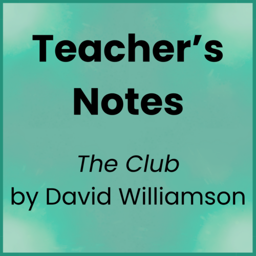 The Club_Teacher's Notes